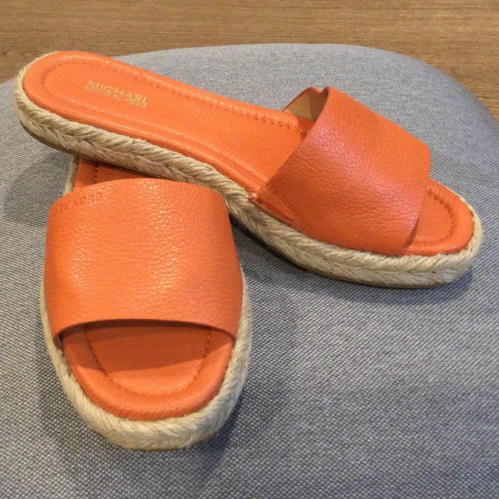 MICHAEL KORS Women's Carsten Espadrille Slide Sandals 6.5 - Picture 7 of 9